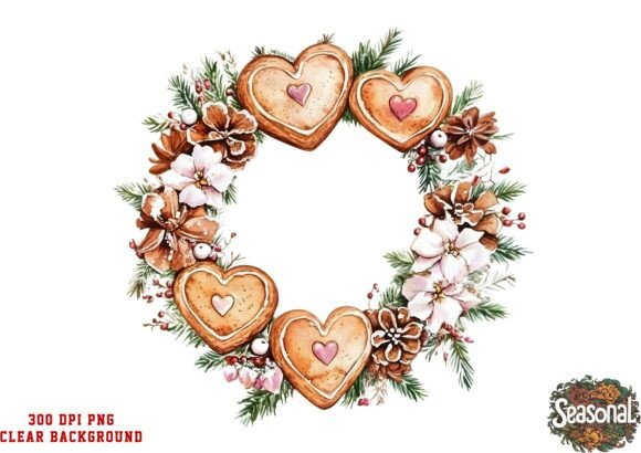 Gingerbread Love Wreath Clipart: Designer Review