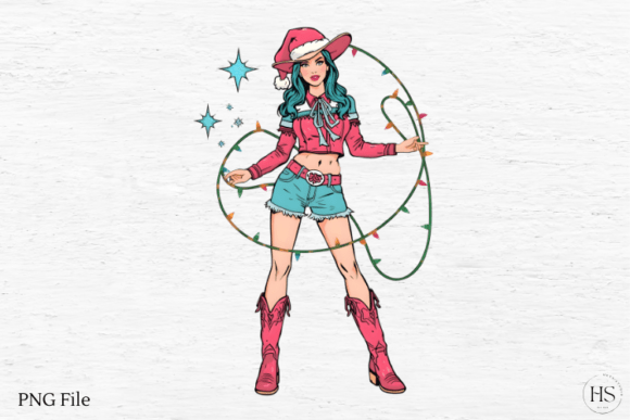 Girly Country Christmas Illustrations Review