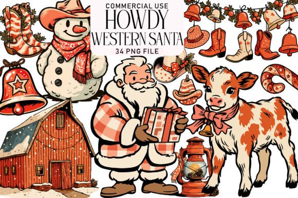 Howdy Christmas Western Clipart: A Designer’s Review