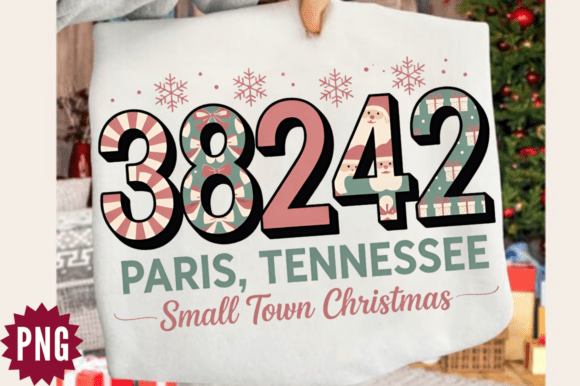 Preppy Small Town Christmas PNG Design & Illustrations