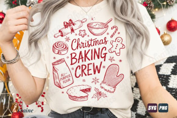 Review: Christmas Baking Crew SVG Preppy Doodle Illustrations