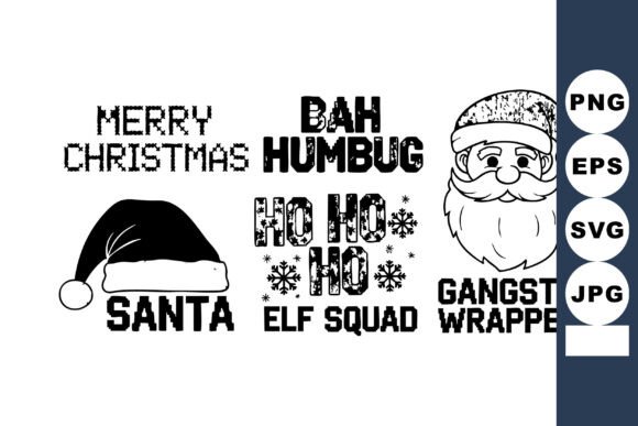 Review: Christmas Black White Vector Set Illustrations