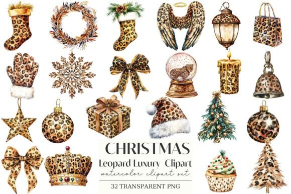Review: Christmas Leopard Luxury Clipart for Embroidery