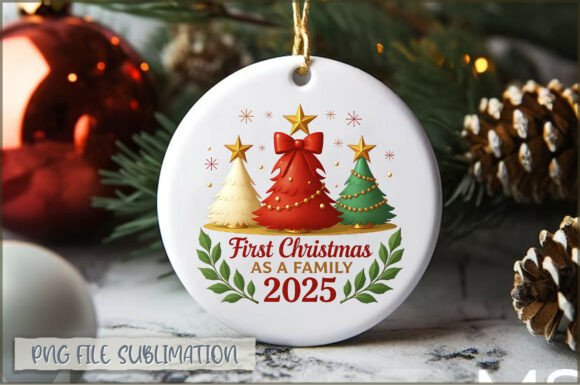 Reviewing First Christmas As a Family 2025 Ornamen Illustrations