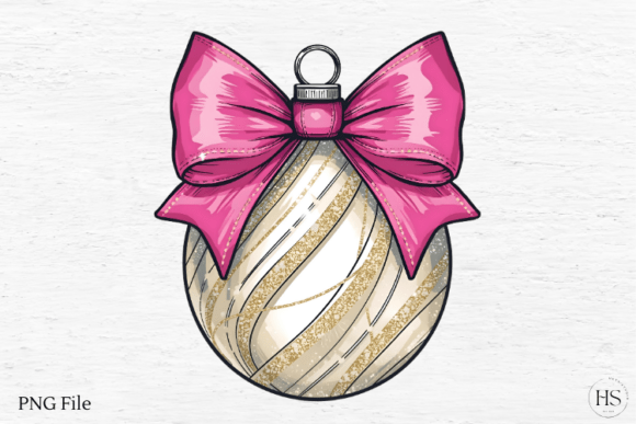 Reviewing the Pink Christmas Ornament & Bow PNG