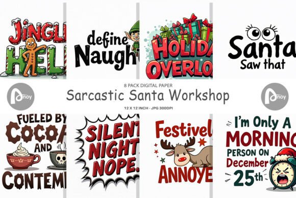 Sarcastic Christmas Quotes Digital Paper: A Designer’s Review