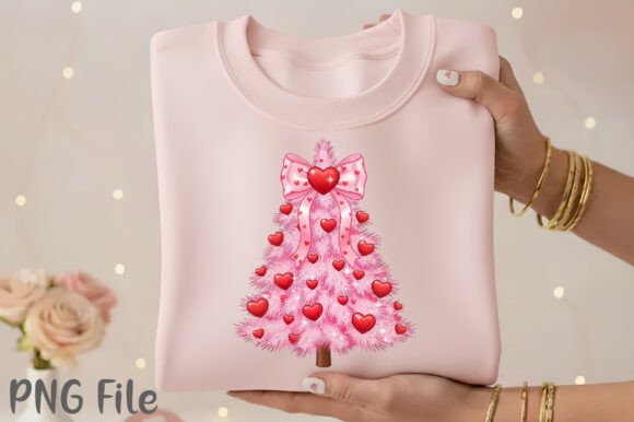 Valentine Trees PNG: Craft Illustrations