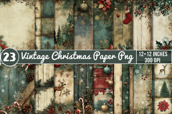 Vintage Christmas Paper PNG Review
